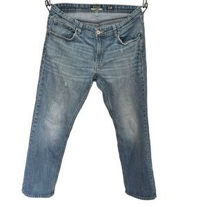 Reclaim Buckle Men’s Relaxed‎ Jeans Size 33 R Regular Light Wash Distressed